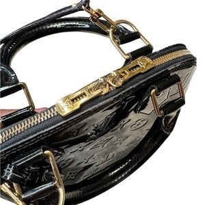 Louis Vuitton Alma BB Monogram Vernis Black